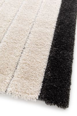 Tapis poil ras Chios L. 120 x l. 170 x ep. 2,2 cm noir GoodHome