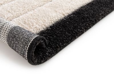 Tapis poil ras Chios L. 120 x l. 170 x ep. 2,2 cm noir GoodHome