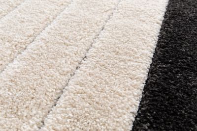 Tapis poil ras Chios L. 120 x l. 170 x ep. 2,2 cm noir GoodHome