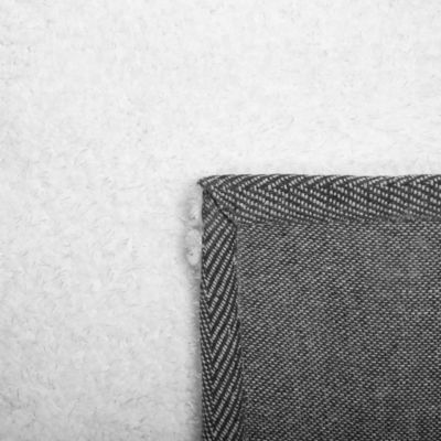 Tapis à poils longs DEMRE Blanc 200 x 200 cm