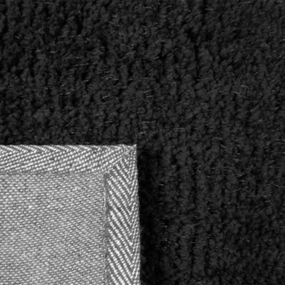 Tapis à poils longs DEMRE Noir 160 x 230 cm
