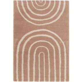 Tapis à poils longs - Rainbow - Rose - 160 x 230 cm