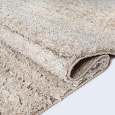 Tapis Poil Long Beige