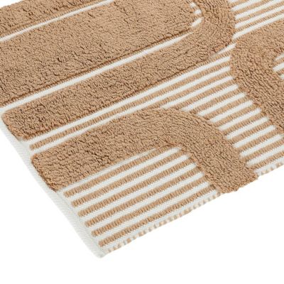 Tapis "Poppy" coton tufté 60x90cm- Orange- Atmosphera