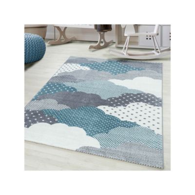 Tapis pour chambre d'enfant rectangle Cloud 170x120 CM - Bleu