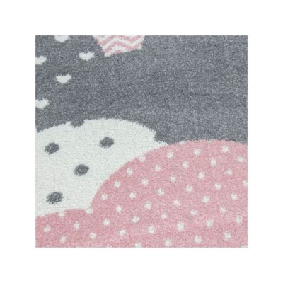 Tapis pour chambre d'enfant rectangle Cloud 170x120 CM - Rose