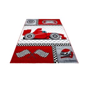 Tapis pour garçon en polypropylène Korting 150x80 CM - Rouge