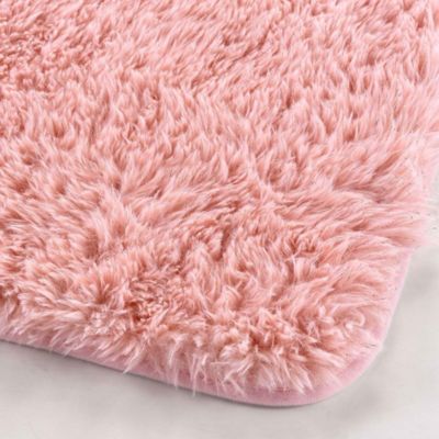 Tapis Queeny - tapis rectangulaire rose - Douceur d'Intérieur - Tapis Rose 50 x 80