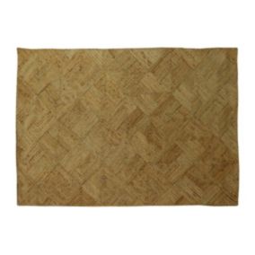 Tapis rectangle 100% jute tressé - 200 x 290 cm - Naturel - DAYA