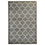 Tapis rectangle Bromberg GoodHome gris et blanc L.90 x l.60 x ep.0,5 cm