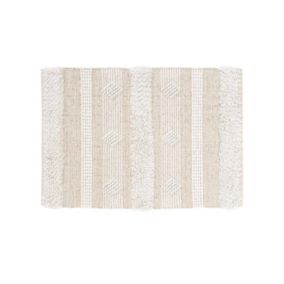 Tapis rectangle fantaisie (60x90 cm - Naturel)