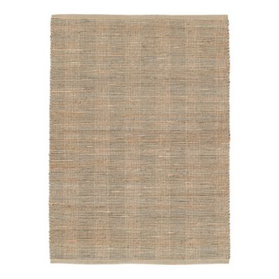 Tapis rectangle intérieur Melua GoodHome coton et toile de jute beige tissage vert L.120 x l.170 cm