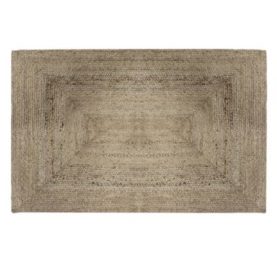 Tapis rectangulaire en jute (120x170 cm - Beige)