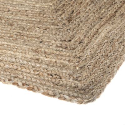 Tapis rectangulaire en jute (120x170 cm - Beige)