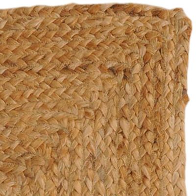 Tapis rectangulaire en Jute tressé Naturel 60x90cm, Dylrev