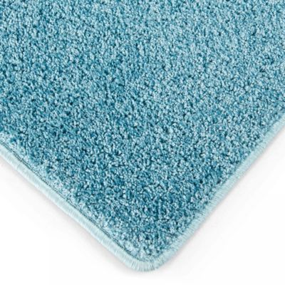 Tapis rectangulaire en polypropylène 120x160 cm bleu  Oviala