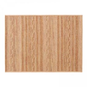 Tapis rectangulaire en polypropylène 120x160 cm rouille  Oviala