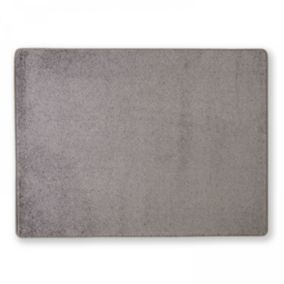 Tapis rectangulaire en polypropylène 160x230 cm anthracite  Oviala