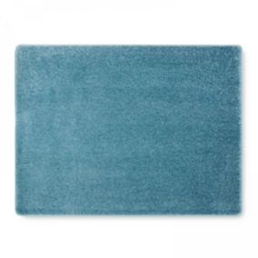 Tapis rectangulaire en polypropylène 200x290 cm bleu  Oviala