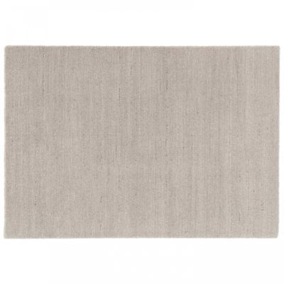 Tapis rectangulaire en polypropylène gris clair 120 x 170 cm   Oviala