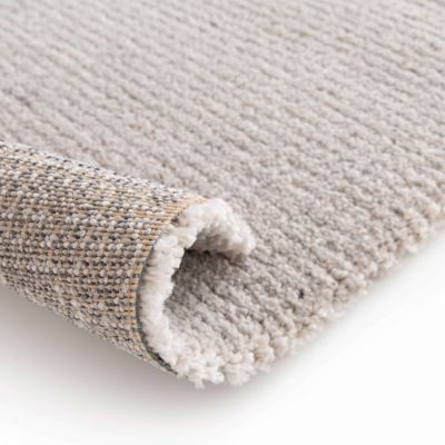 Tapis rectangulaire en polypropylène gris clair 120 x 170 cm   Oviala