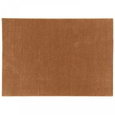 Tapis rectangulaire en polypropylène poils ras uni marron 120 x 170 cm  Oviala