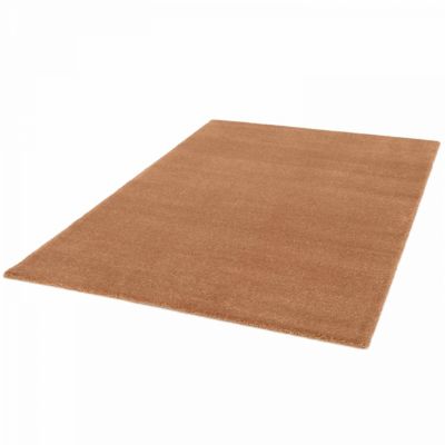 Tapis rectangulaire en polypropylène poils ras uni marron 120 x 170 cm  Oviala