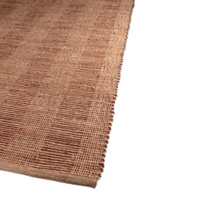 Tapis rectangulaire intérieur Melua coton et toile de jute terracotta L.120 x l.170 cm GoodHome