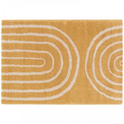 Tapis rectangulaire motif arc-en-ciel  jaune 120 x 170 cm  Oviala