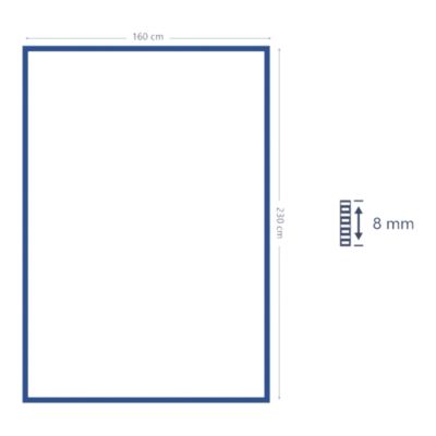 Tapis rectangulaire vert kaki 230 x 160 cm effet viscose GoodHome Yoroo