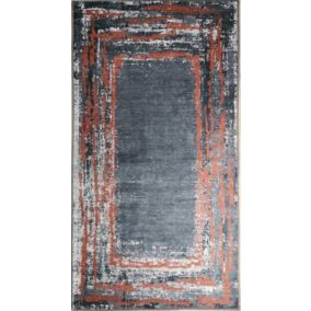 Tapis RING Gris/Rouge, Dimension: 160x230