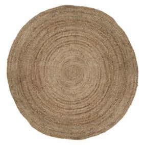 Tapis rond  décoratif en Jute D 120 cm