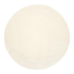 Tapis rond doux intérieur Kinsey 120x0 CM - Crème