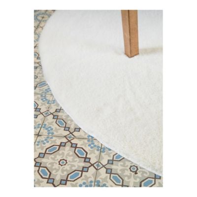 Tapis rond doux intérieur Kinsey 120x0 CM - Crème