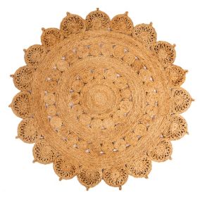 Tapis rond en jute naturel Kolkata ⌀120cm