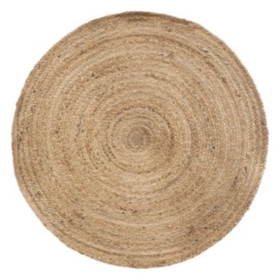 Tapis rond en jute tressé (Naturel)