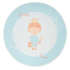 Tapis Rond Enfant Imprimé "Bambini V" 160cm Menthe