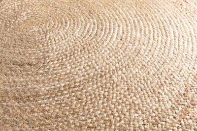 Tapis rond Melua en jute tissé Ø80cm GoodHome