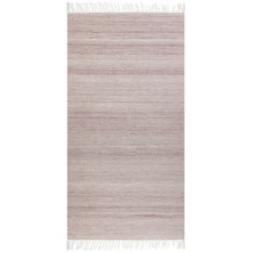 Tapis rouge clair 80 x 150 cm MALHIA