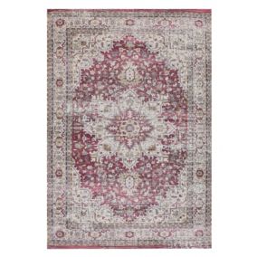 Tapis Rouge et Beige 140 x 200 cm ARHAVI