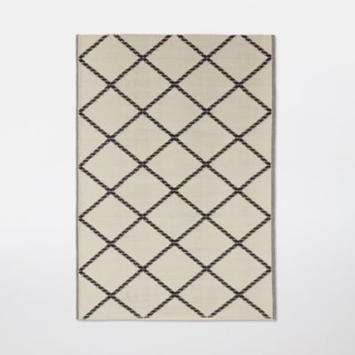 Tapis rural Blooma RUR 2-33-6 bleu nuit et bouleau 120 x 170 cm