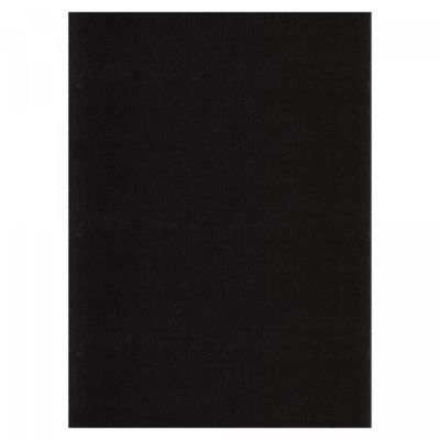 tapis salle de bain 140x200 tissé noir rectangle motif uni ANVIK