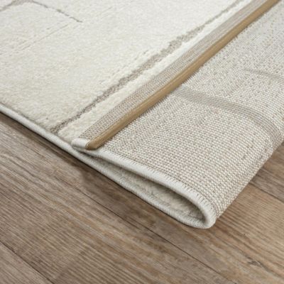 Tapis salon BRINKI 200x290 cm Crème - Tapis Grand salon doux et soyeux