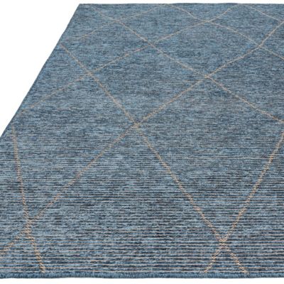 Tapis salon et chambre moderne en jute BLUEBERRY 120x170 cm