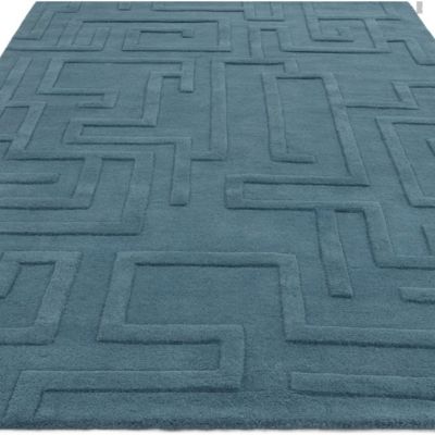 Tapis salon et chambre moderne pure laine tufté main ZEMA 200x290 cm