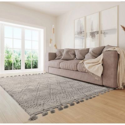 Tapis salon et chambre pure laine style berbère NEJD 200x290 cm