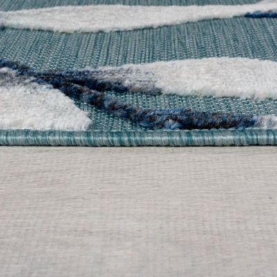 Tapis salon et chambre tissé plat intérieur extérieur MILOW 160x230 cm