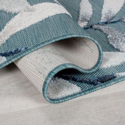Tapis salon et chambre tissé plat intérieur extérieur MILOW 160x230 cm