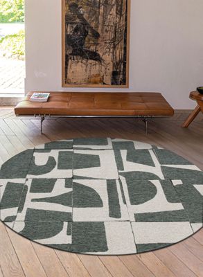 Tapis salon et chambre tissé plat OCEAN SPRITZ 200x280 cm