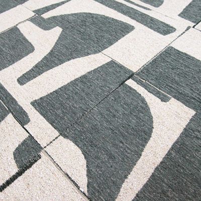 Tapis salon et chambre tissé plat OCEAN SPRITZ 200x280 cm